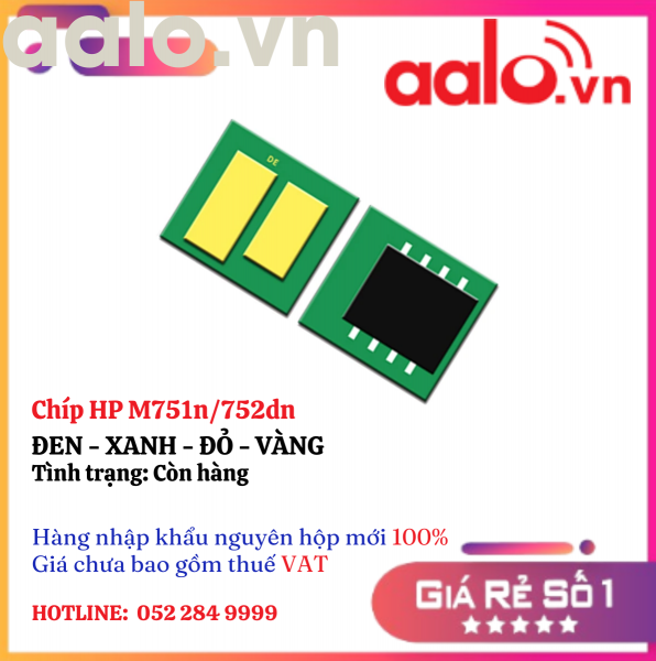 Chíp HP M751n/752dn ĐEN - XANH - ĐỎ - VÀNG 