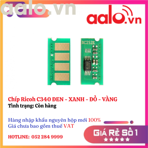 Chíp Ricoh C340 ĐEN - XANH - ĐỎ - VÀNG 