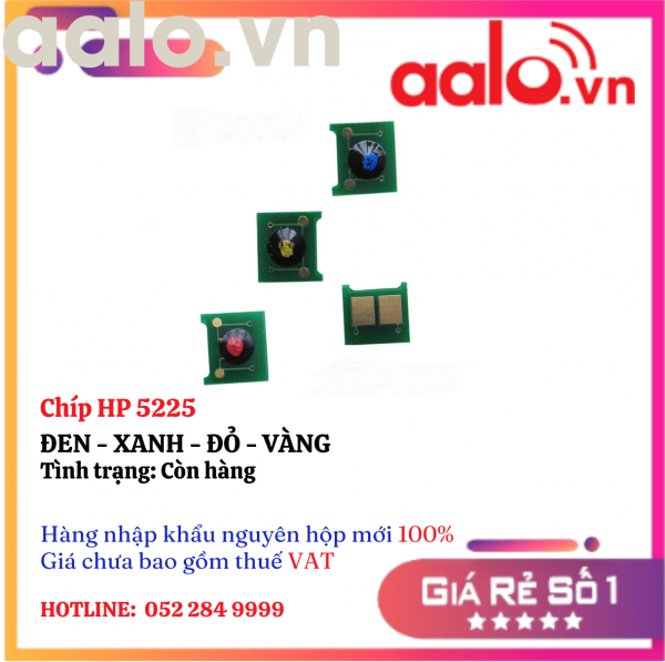 Chíp HP 5225  ĐEN - XANH - ĐỎ - VÀNG