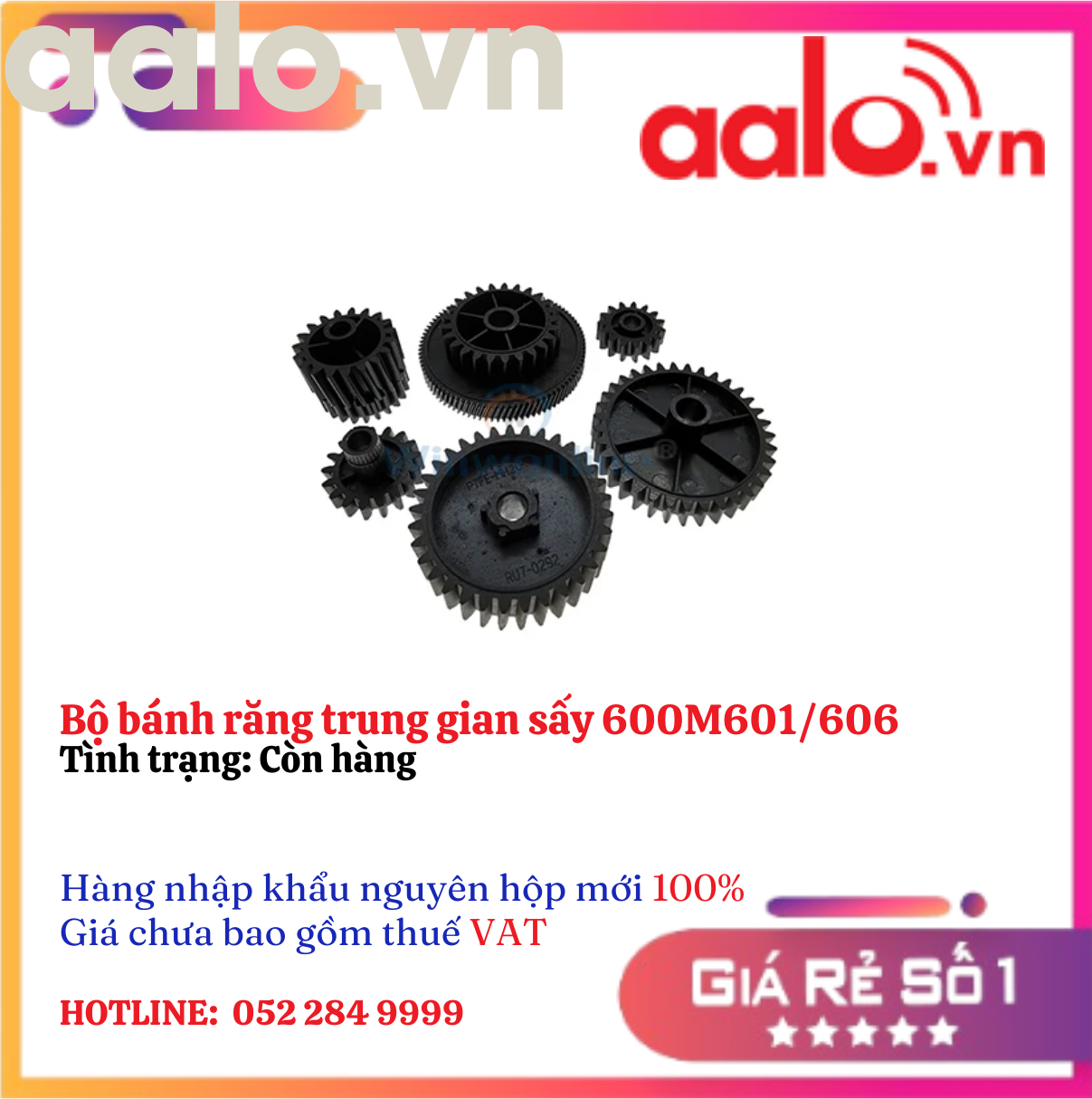 Bộ bánh răng trung gian sấy 600M601/606