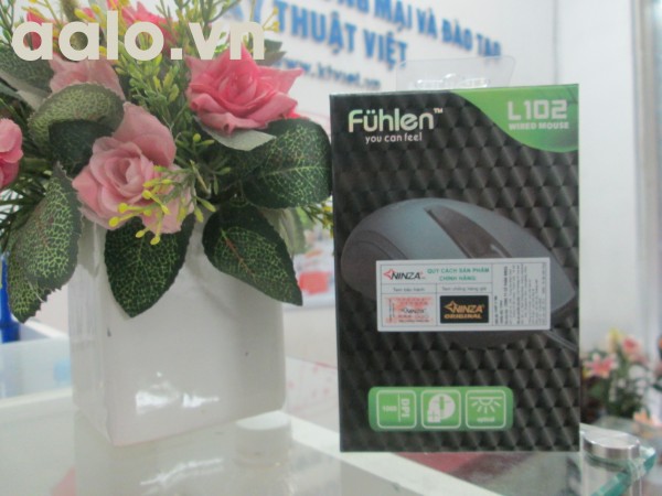 Chuột máy tính Fulhen chính hãng - Mouse Fuhlen L102 Optical Black USB