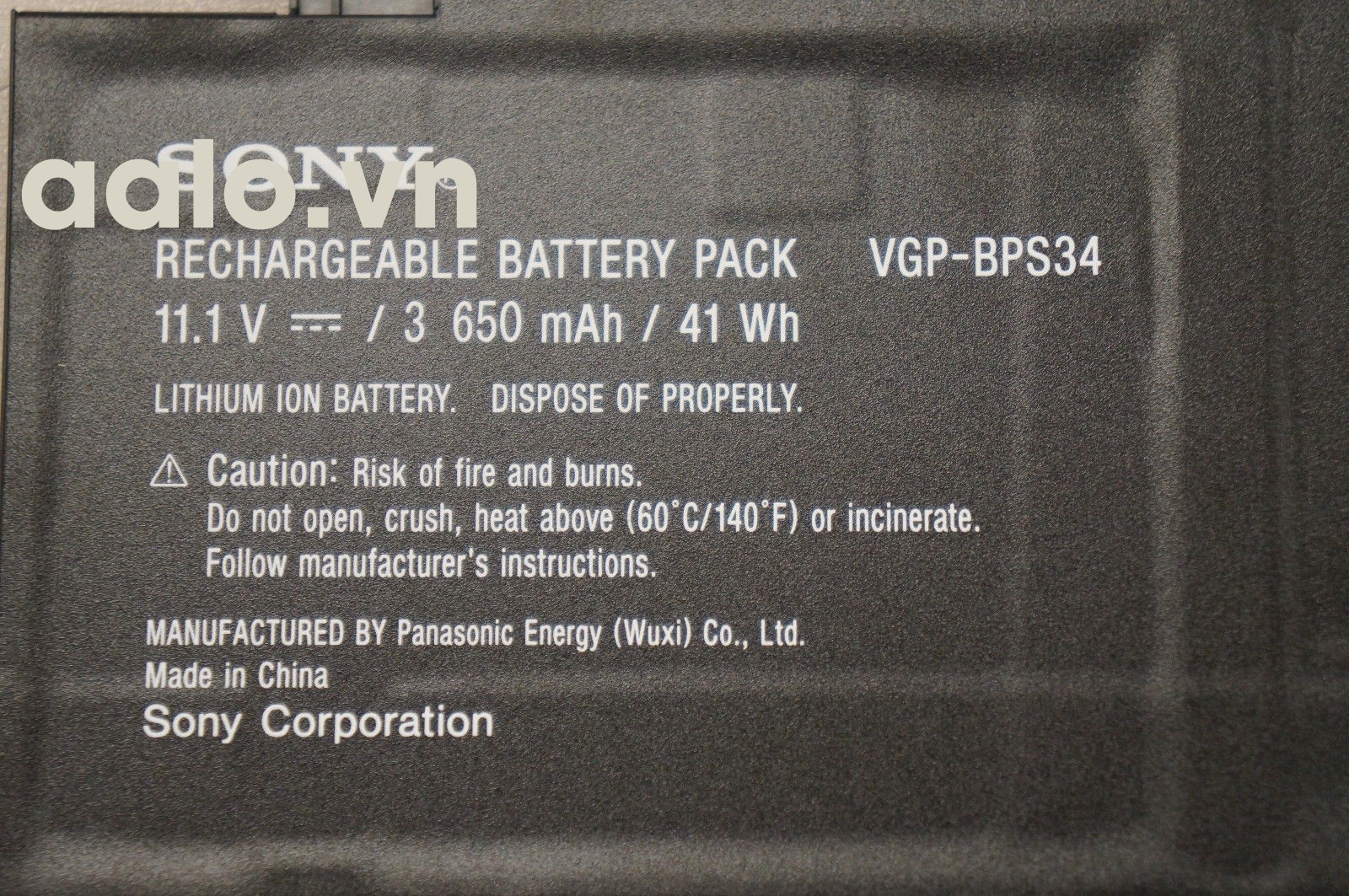 Pin Laptop Sony Vaio VGP-BPS40 - Battery Sony