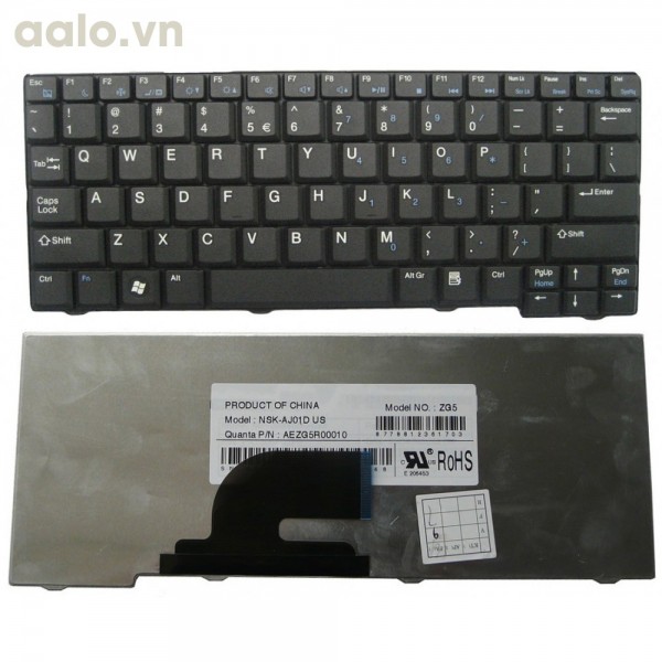 Bàn phím Laptop Acer One A110, A150, D150, D250 đen - Keyboard Acer