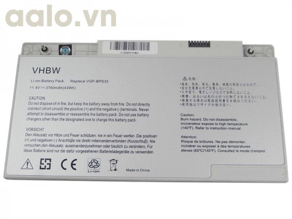 Pin Laptop Sony Vaio SVT14126CVS, SVT14126CVB, SVT14126CV, VGP-BPS33 - Battery Sony