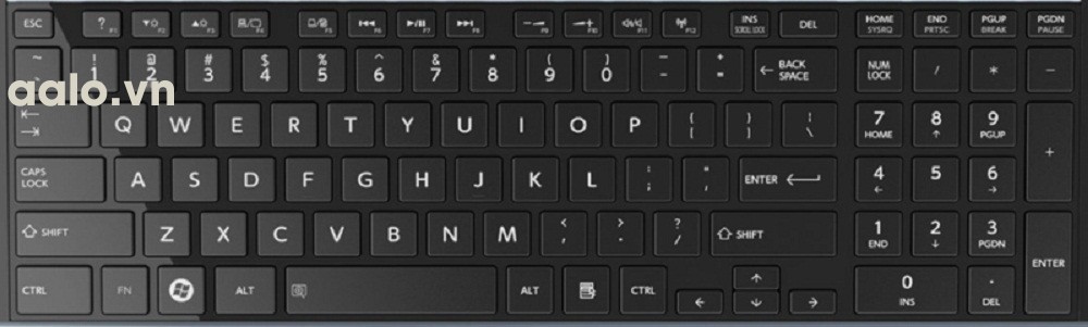 Bàn phím laptop TOSHIBA C850 Black ,C855, L850, L855 - Keyboard TOSHIBA