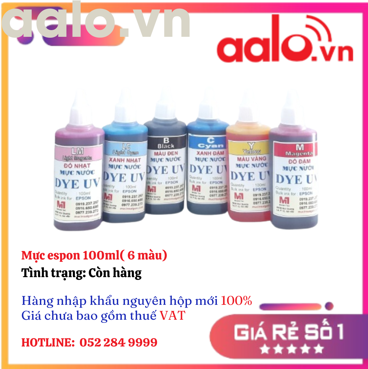 Mực espon 100ml( 6 màu)