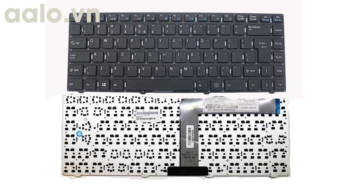Bàn phím Laptop Acer One Z1401 C283 Z1401-C7EK - Keyboard Acer