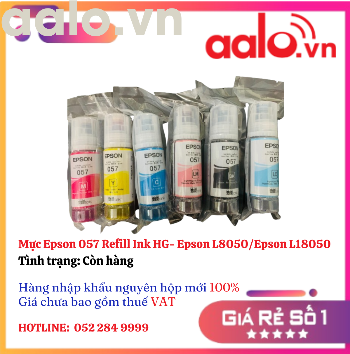 Mực Epson 057 Refill Ink  HG- Epson L8050/Epson L18050