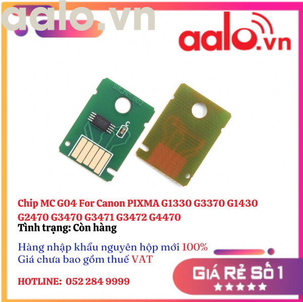 Chip MC G04 For Canon PIXMA G1330 G3370 G1430 G2470 G3470 G3471 G3472 G4470
