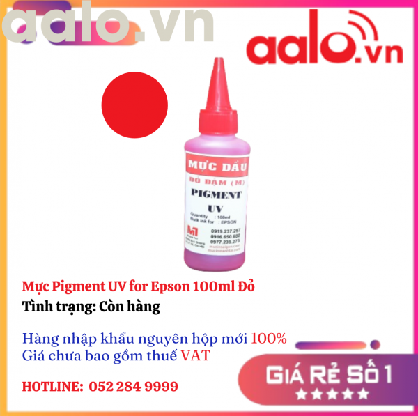 Mực Pigment UV for Epson 100ml  Đỏ