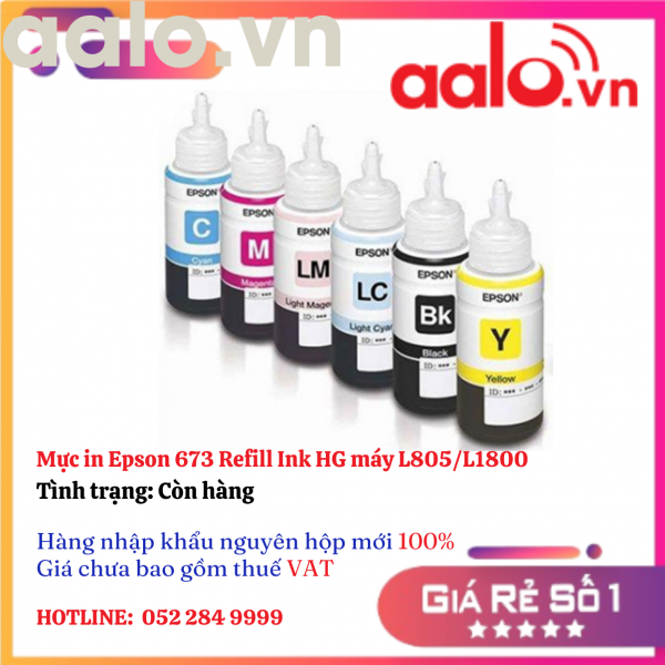 Mực in Epson 673 Refill Ink HG máy L805/L1800 