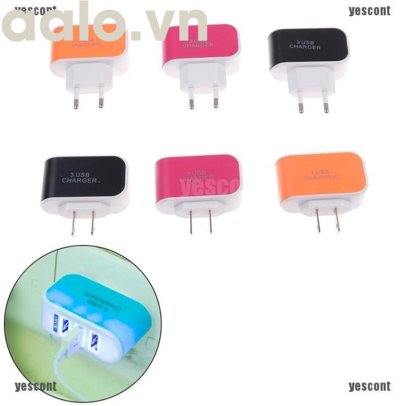 CỐC SẠC 3 CỔNG USB THẾ HỆ MỚI PA01-219-aalo.vn