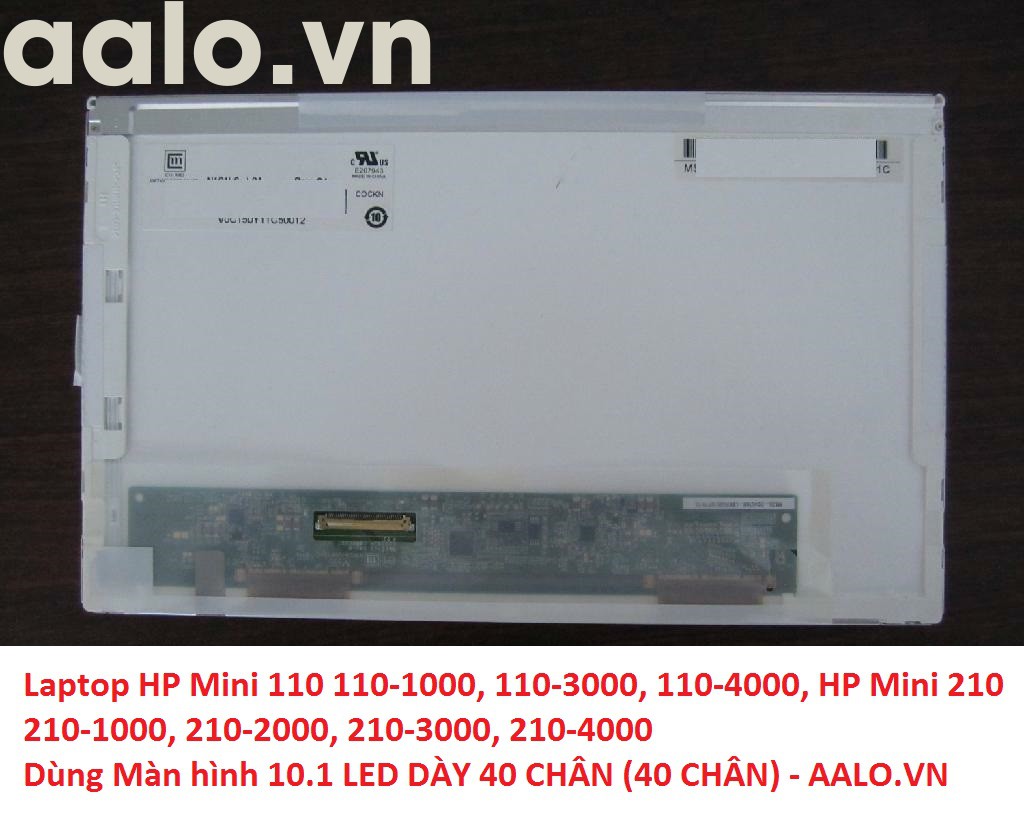 Màn hình laptop HP Mini 110 110-1000, 110-3000, 110-4000, HP Mini 210 210-1000, 210-2000, 210-3000, 210-4000