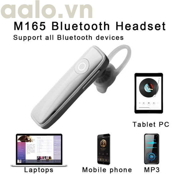Tai Nghe Bluetooth Thông Minh Tích Hợp Mic M165 Thu Âm Và Truyền Tải Âm Thanh Tốt - aalo.vn