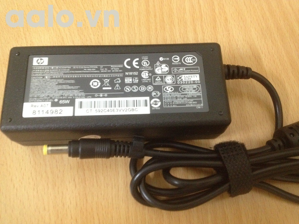 Sạc pin laptop Hp 18.5V - 3.5A  chân vàng  - Adapter HP