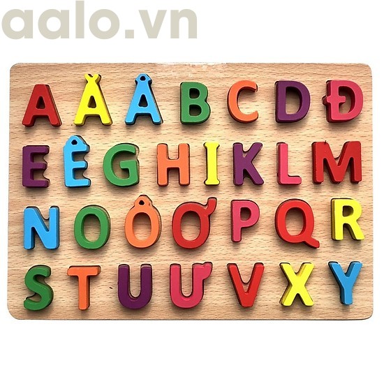 Combo bộ 2 Bảng Chữ Cái Tiếng Việt Bằng Gỗ cho bé yêu ( giúp bé phát triển và thông minh hơn) - aalo.vn