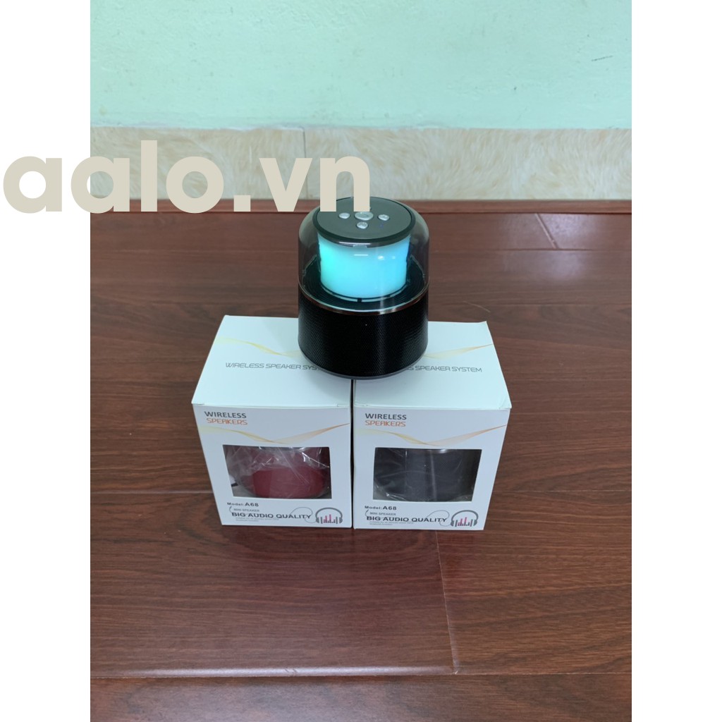 Loa Bluetooth Di Động A68 Đèn led đổi màu ( Mẫu mới 2019) - aalo.vn