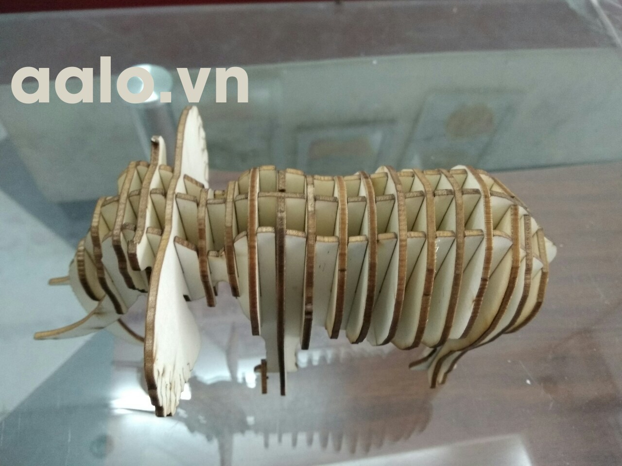 Quà lưu niệm  lắp ráp gỗ 3D mô hình chú voi 