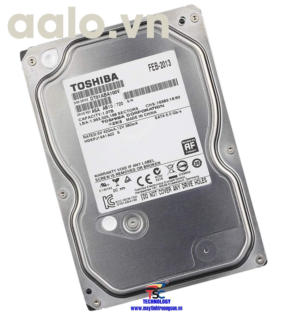 Ổ cứng Toshiba HDD 4TB | dùng cho máy tính bàn/ Camera