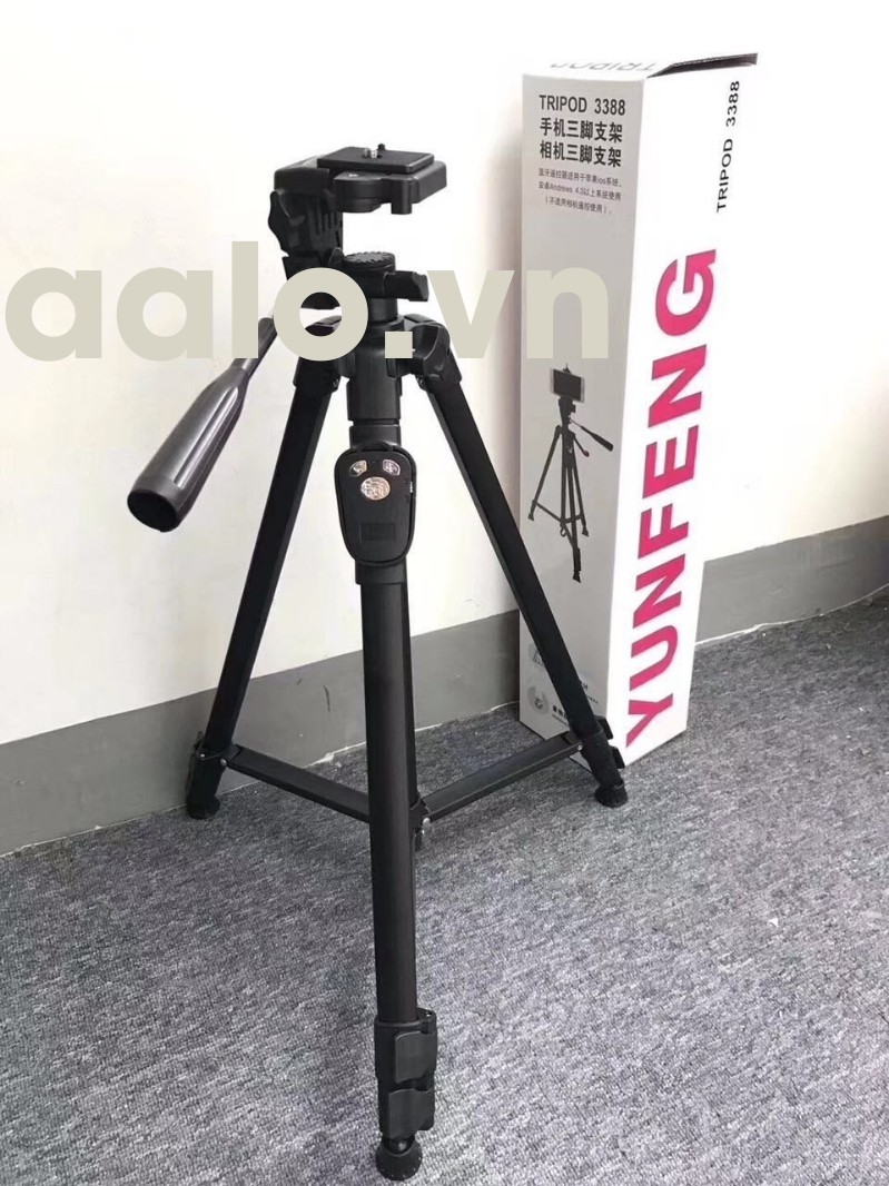 Tripod 3388 có Remote Chụp ảnh ( mẫu mới 2018 cao 140 cm) - aalo.vn